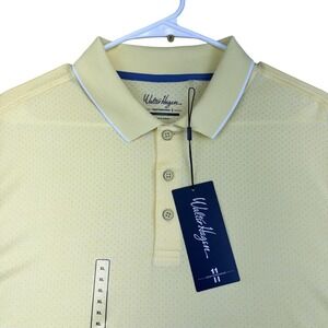 Walter Hagen Polo Shirt Mens XL‎ Yellow P11 Final Round Golf Performance Stretch
